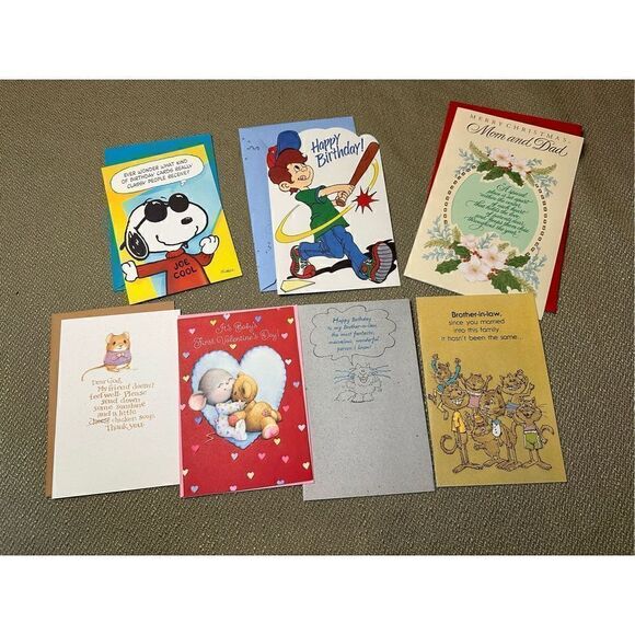 Vintage Hallmark American Greetings 90s New Old Stock Greeting Cards Lot Holiday - Picture 1 of 12